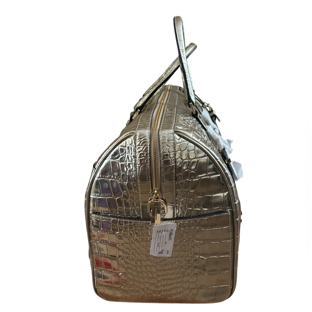 Michael Kors Bedford Travel Pale Gold XL Weekender Embossed Leather - Picture 7 of 15